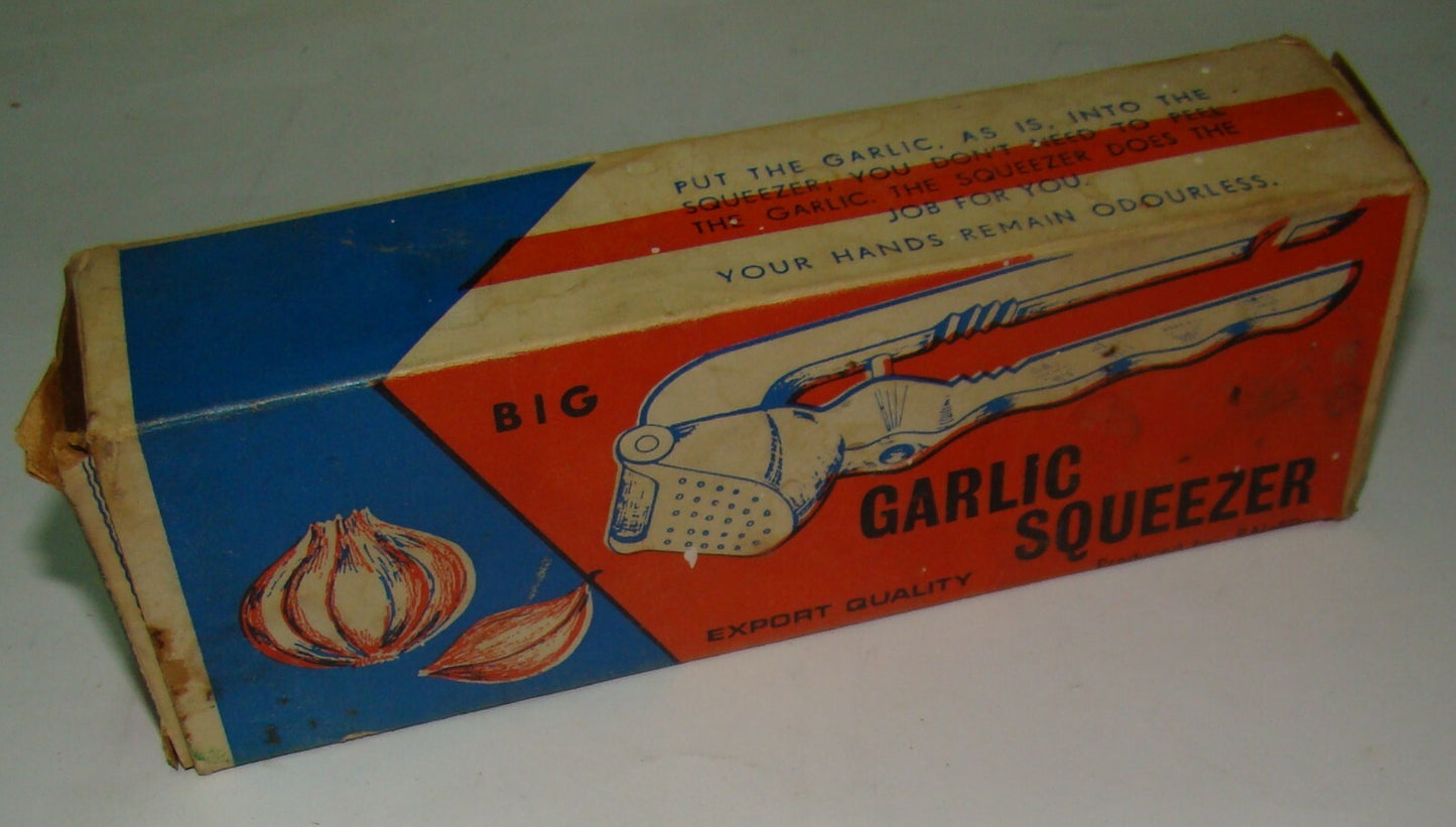 Ad Jewish Israel Israeli Hebrew Garlic Squeezer מועך שום Food Company Box Pack