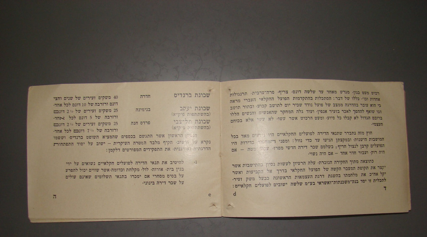 Photo Palestine israel 1932 Settlements agriculture plan zionist Pardes Hanna