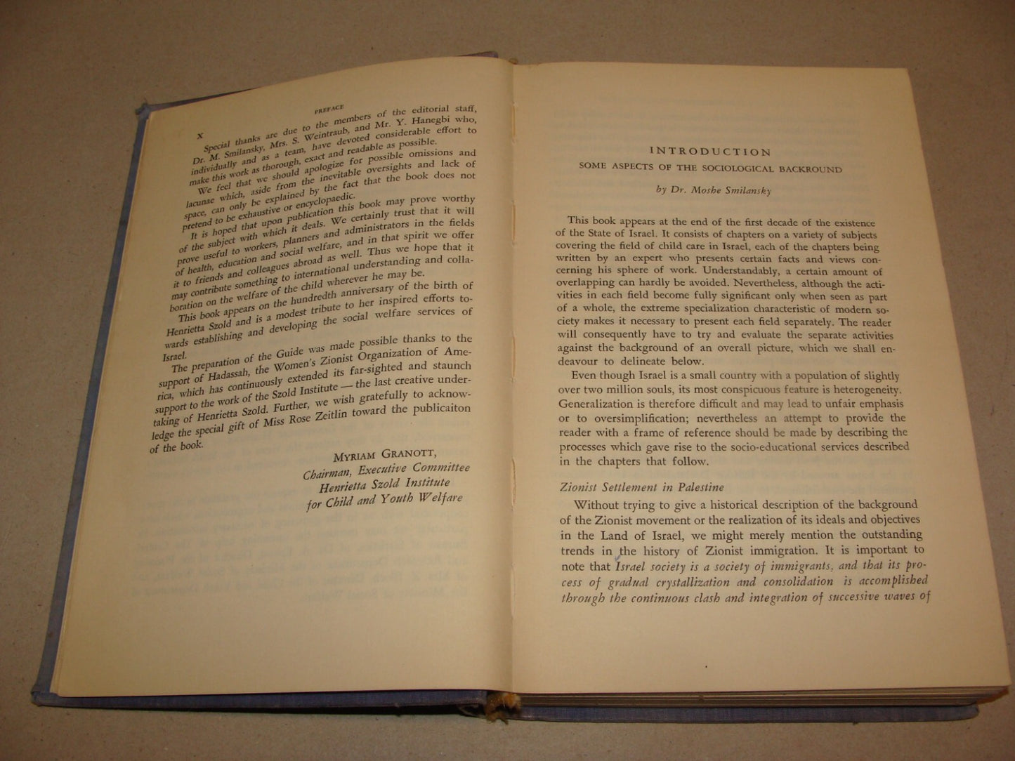 Book Jewish 1960 Child and Youth Welfare in Israel Henrietta Szold Zionist