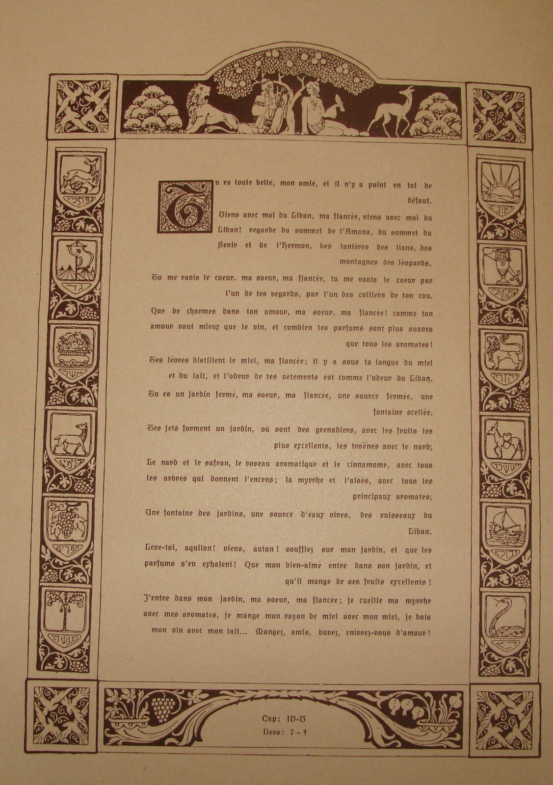 Book Jewish Judiaca 1930 Jerusalem SONGS OF SONGS Art Bezalel Zeev Raban French