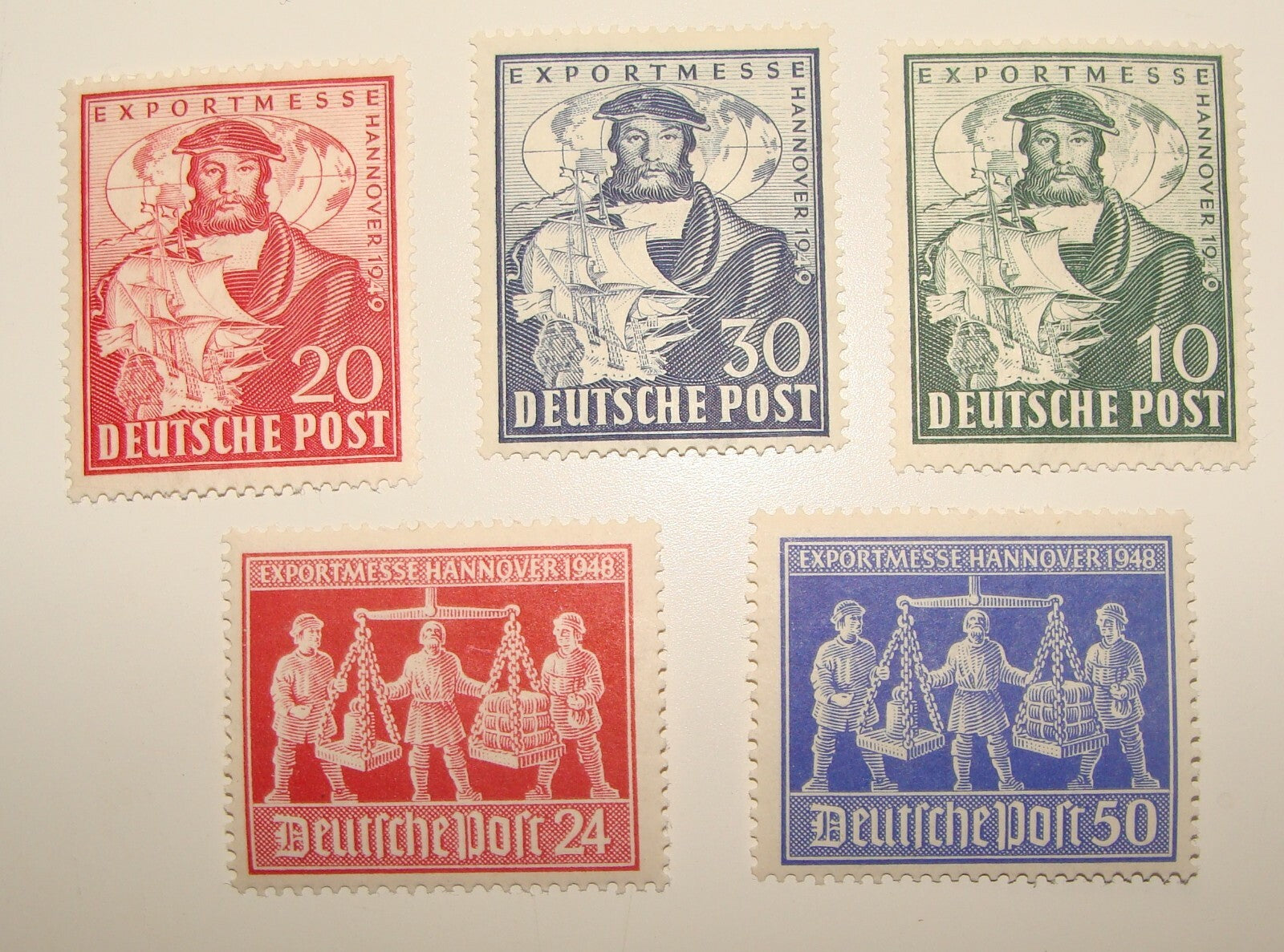 Germany 1948 1949   EXPORTMESSE HANNOVER Stamp Lot