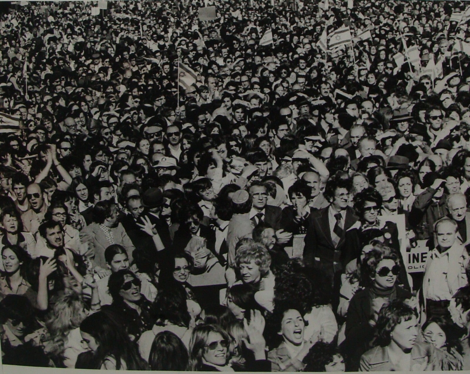 Freedom Rally for Israel 1973 War Press Photo New York Soviet Jewry Jewish