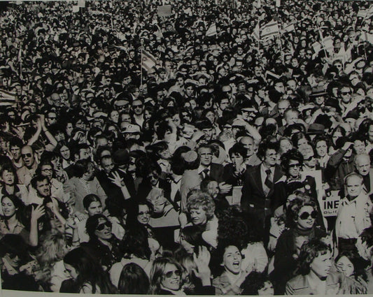 Freedom Rally for Israel 1973 War Press Photo New York Soviet Jewry Jewish