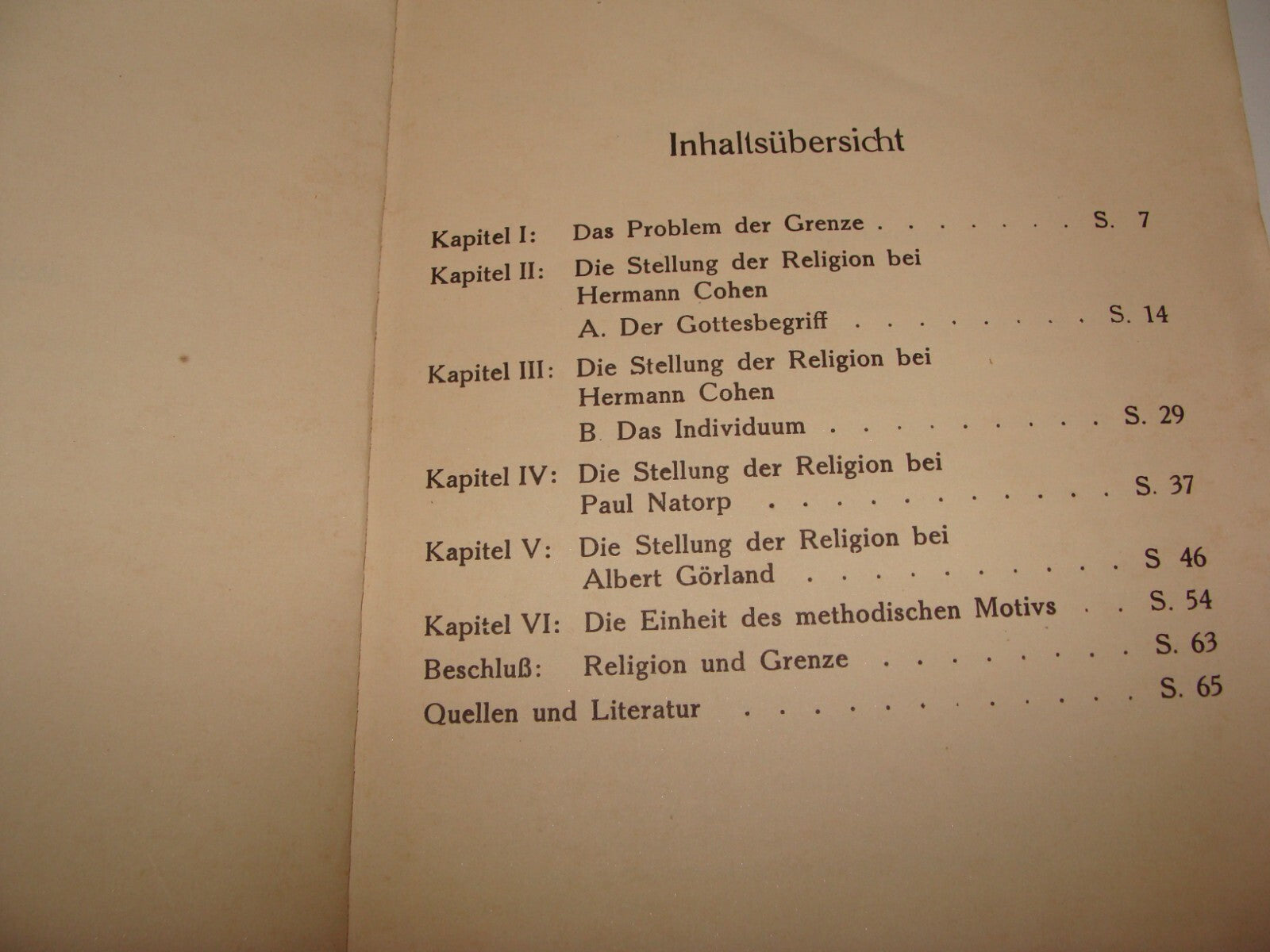 Germany Book Jewish Judaica 1930 Heinz Graupe Religion Philosophy Marburg School
