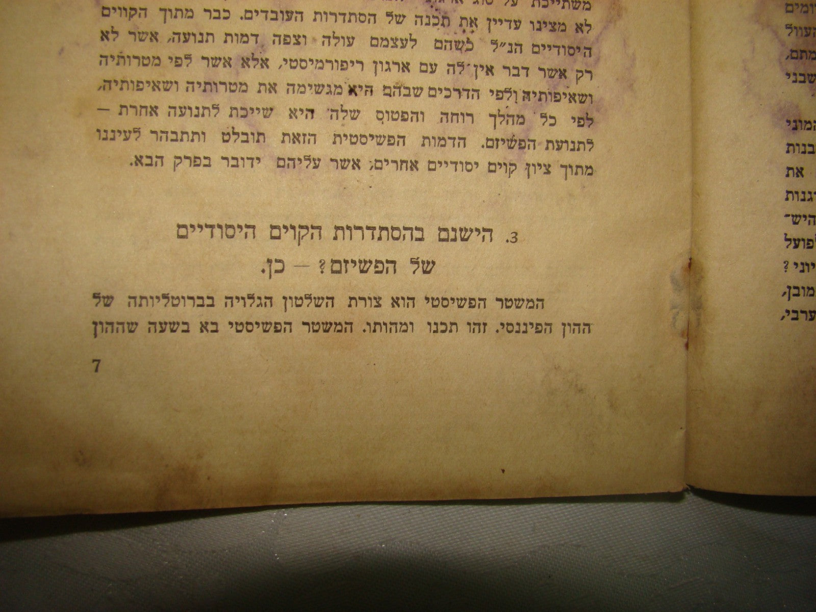 Book Jewish Palestine Israel 1935 Ben Gurion Zabotinsky Zionist Protest Betar