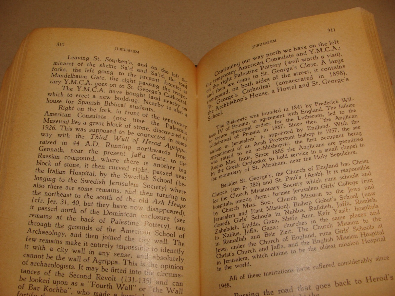 1961 Guide to the Holy Land Book Jerusalem Israel Map