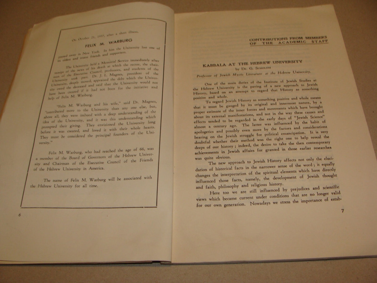 Bulletin Palestine Jewish Judaica 1938 Israel Jerusalem Hebrew University