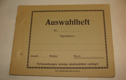 Germany AUSWAHLHEFT German   Stamp Booklet Album EMPTY