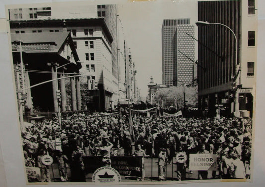 Photo Jewish Judaica 1977 United States New York Rally For Russia Russian Jews