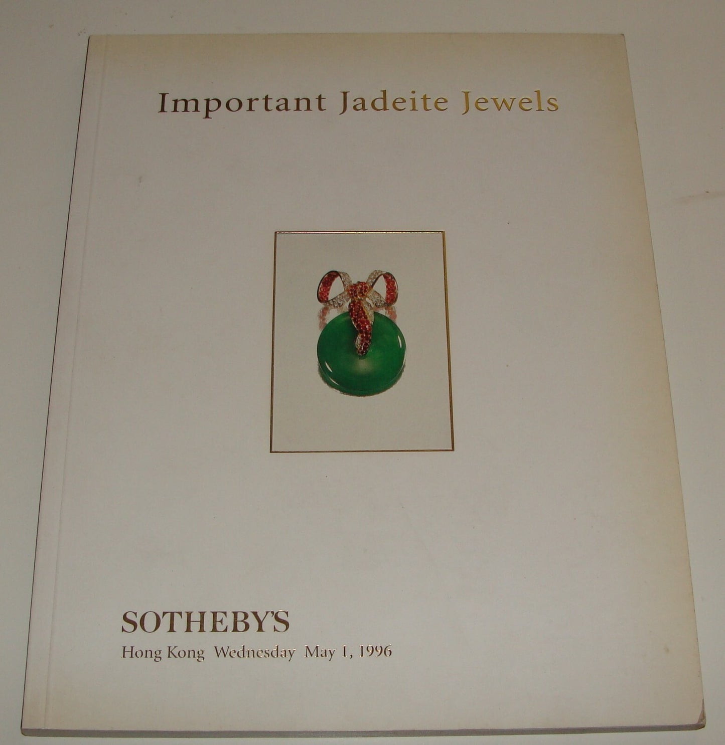 Catalog Sotheby's 1996 Important Jadeite Jewels