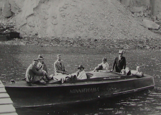 Photo Print Palestine Ad , Israel Dead Sea Negev Mount Sodom Boat Salt Mine