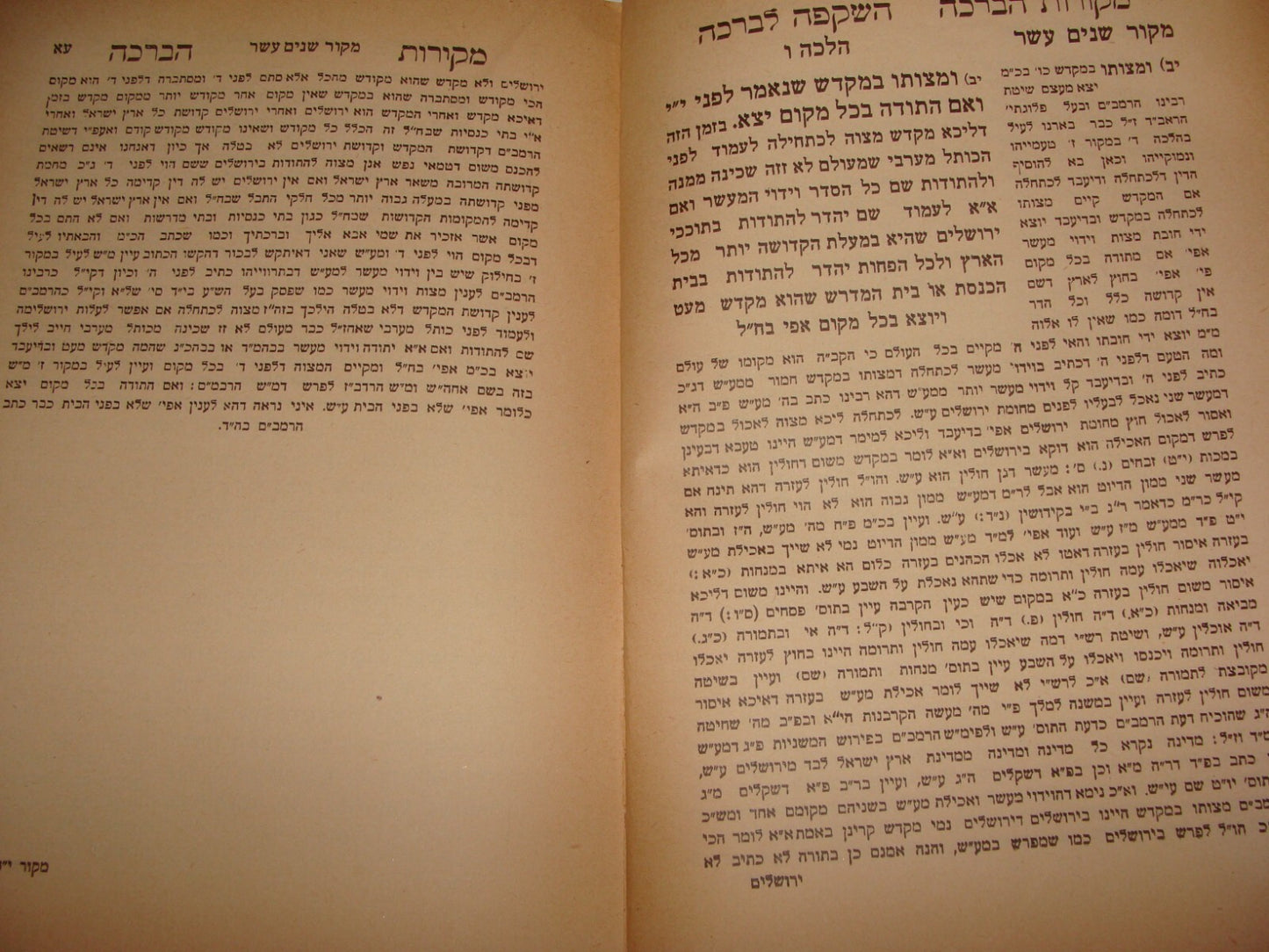 Book Jewish Judaica Rabbi Palestine Israel Jerusalem 1930 השקפה לברכה