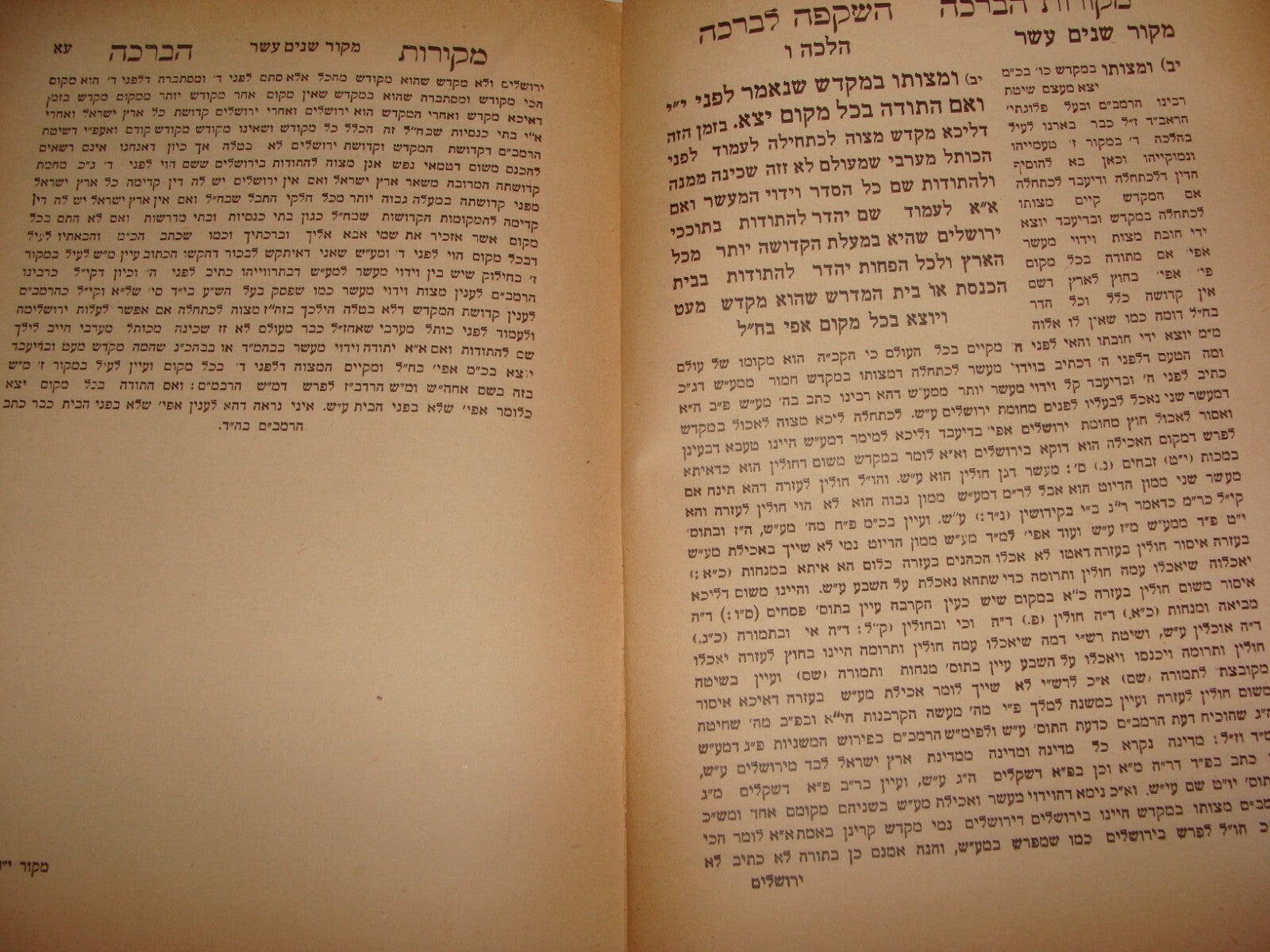 Book Jewish Judaica Rabbi Palestine Israel Jerusalem 1930 השקפה לברכה