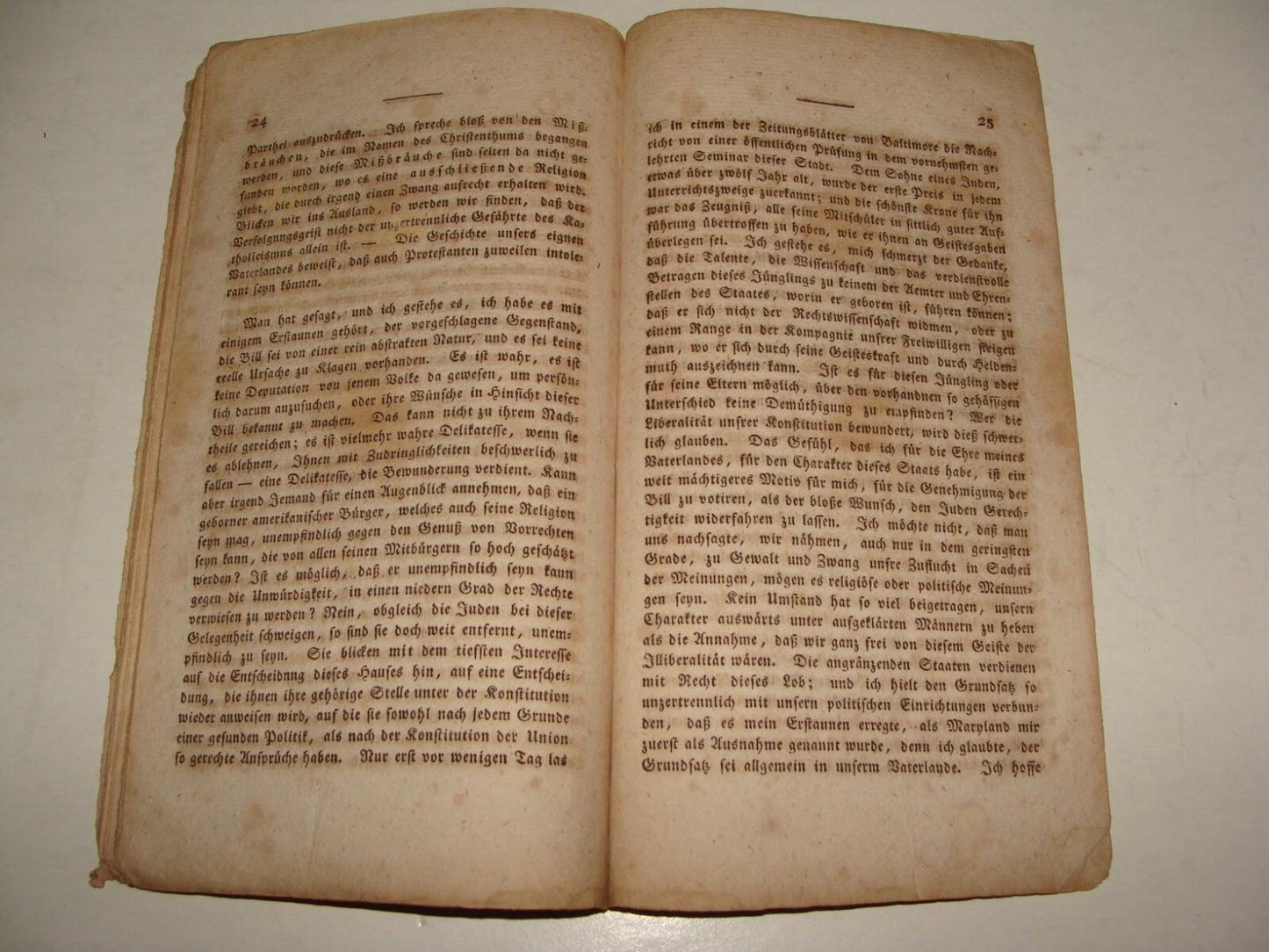 Germany Booklet Jewish Judaica Antique 1820s? German Jews Equal Rights RARE