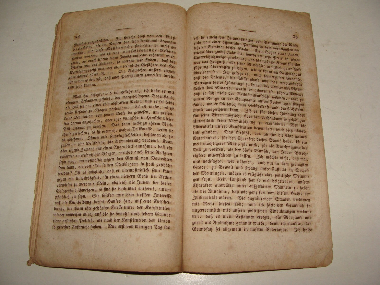 Germany Booklet Jewish Judaica Antique 1820s? German Jews Equal Rights RARE