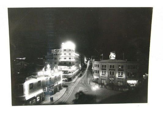 Photo Palestine israel British Mandate Jerusalem Ben Yehuda street night KH 1937