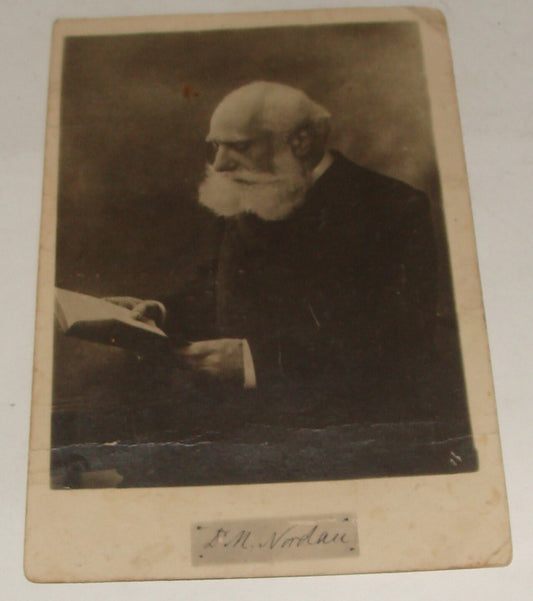 Photo Jewish Card Judaica 1920s National Fund Bessarabia MAX NORDAU Postcard