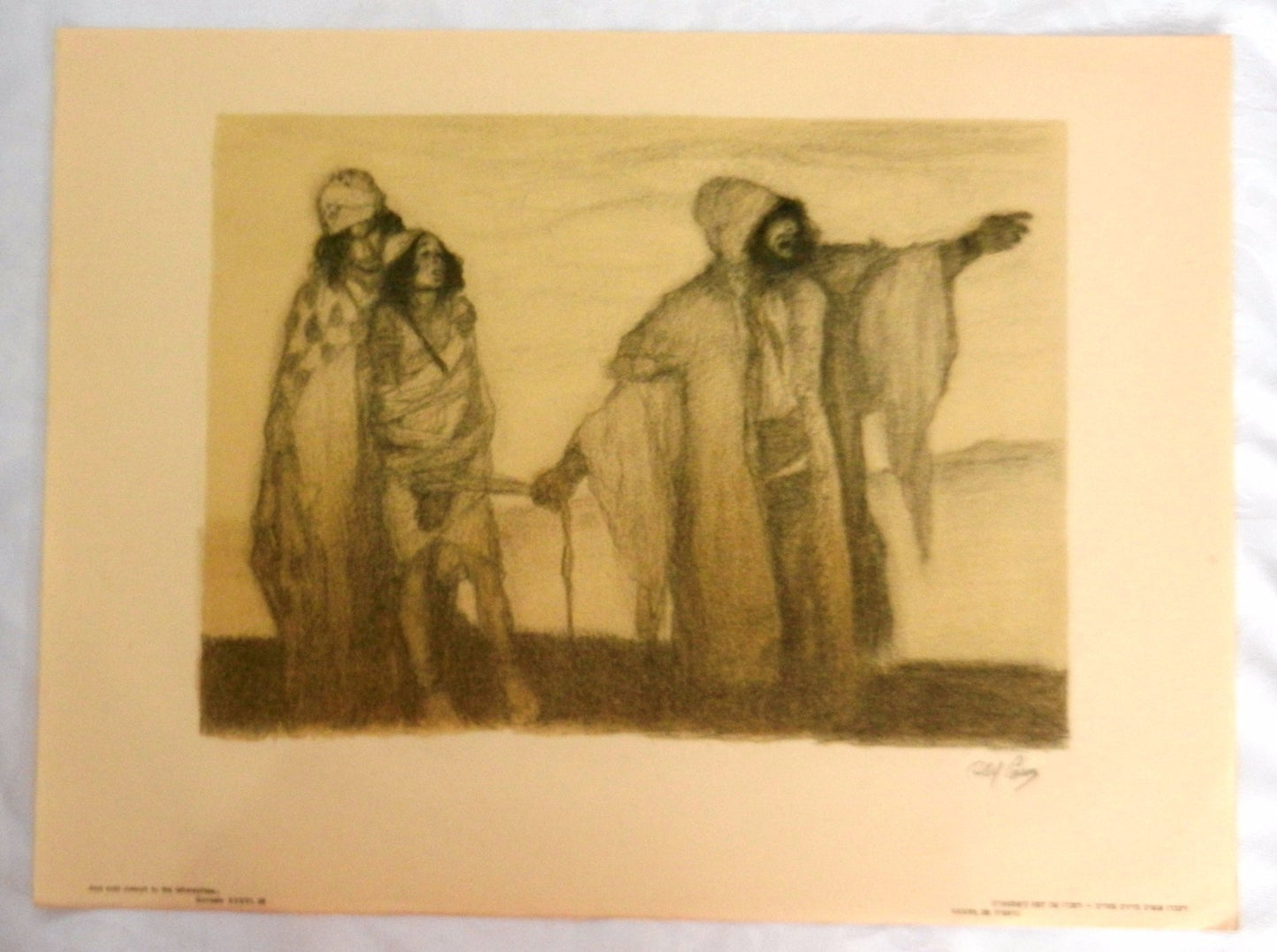 $ 1930 Palestine ABEL PANN Bezalel ART PORTFOLIO Biblical 12 LITHOGRAPHS Judaica
