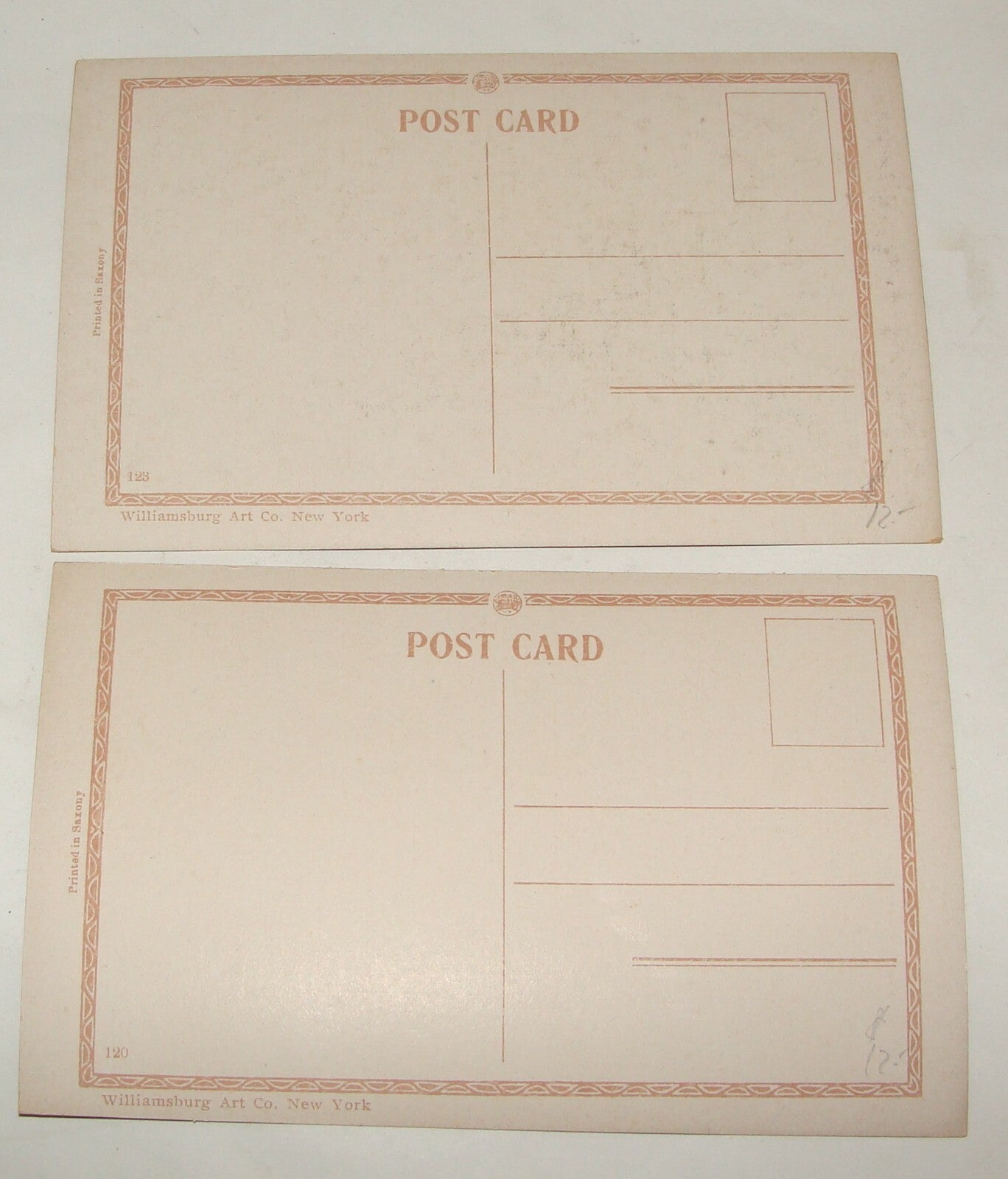 Germany Card Jewish Judaica 1920s   Shana Tova New Year Postcard Yiddish Jews x2