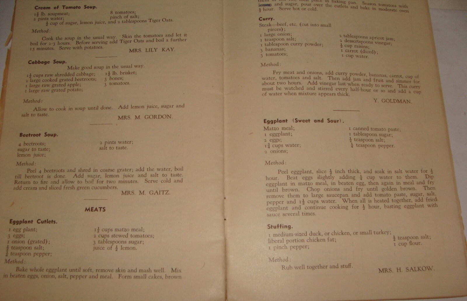 Book Jewish Judaica 1948 POPULAR HOME TESTED RECIPES South Africa Ladies Zionist