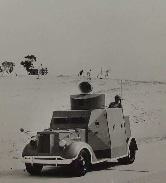 Photo Print, 1936-9 Palestine Israel British Police Armored Car Patrol