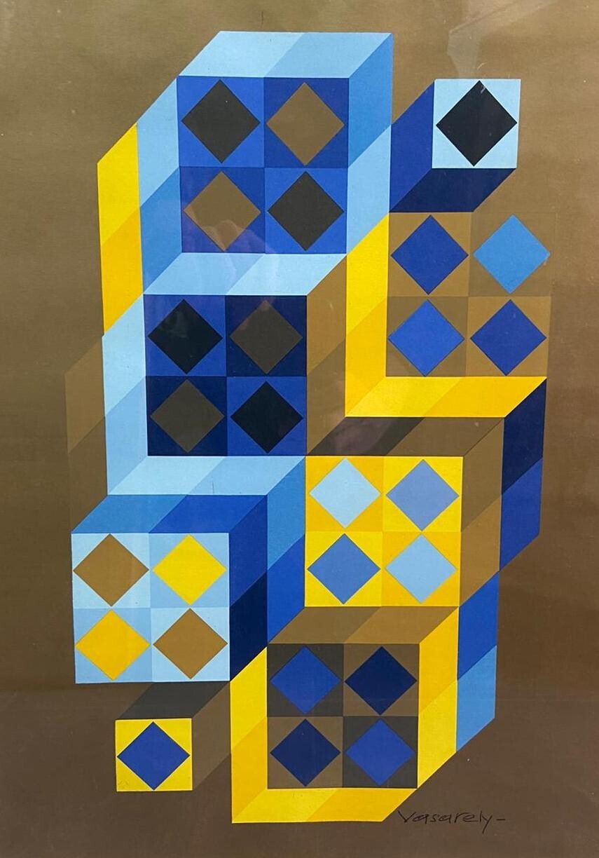 VICTOR VASARELY SIGNED SCREEN PRINT