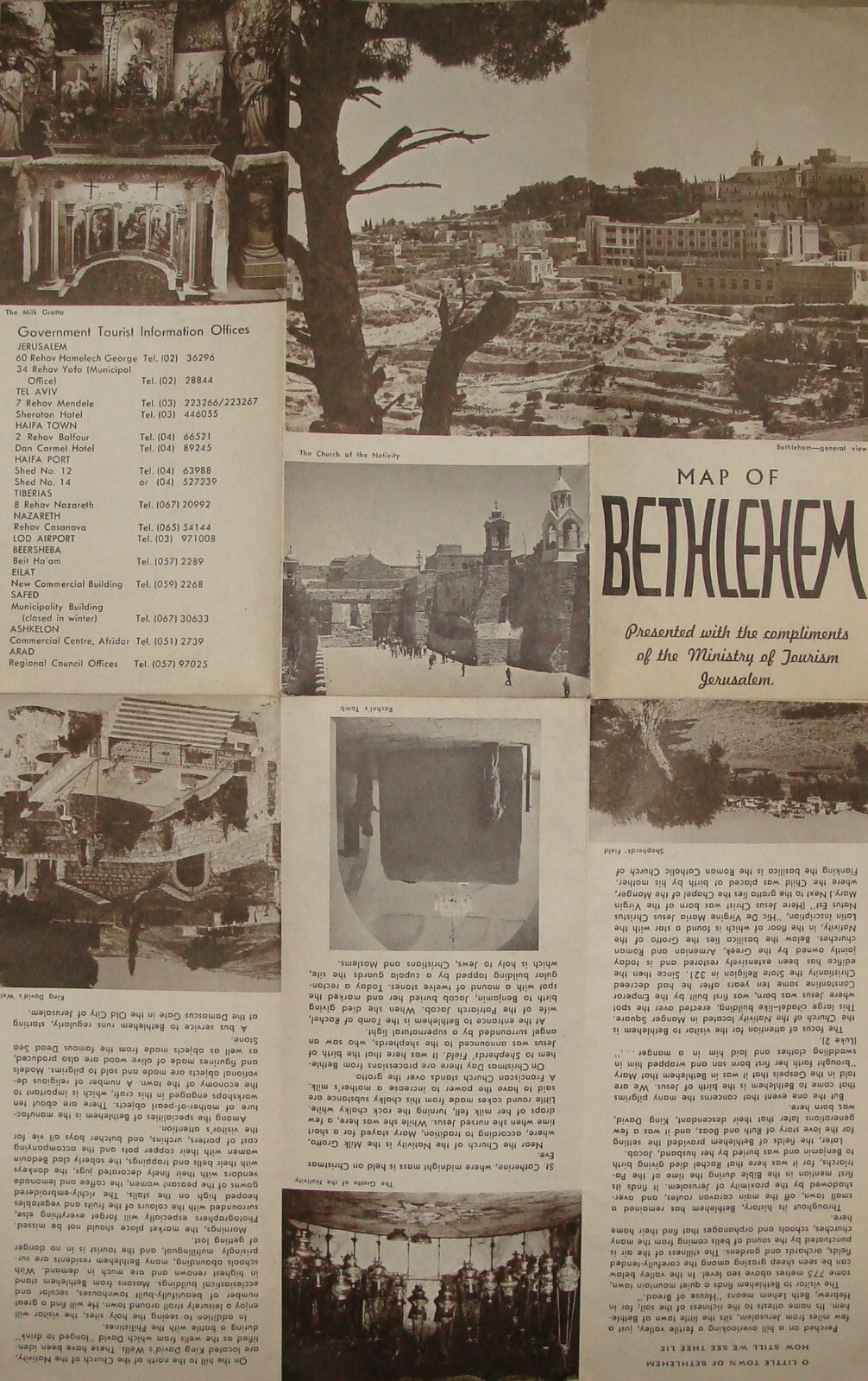 $ Map Palestine 1967 ISRAEL West Bank BETHLEHEM Guide