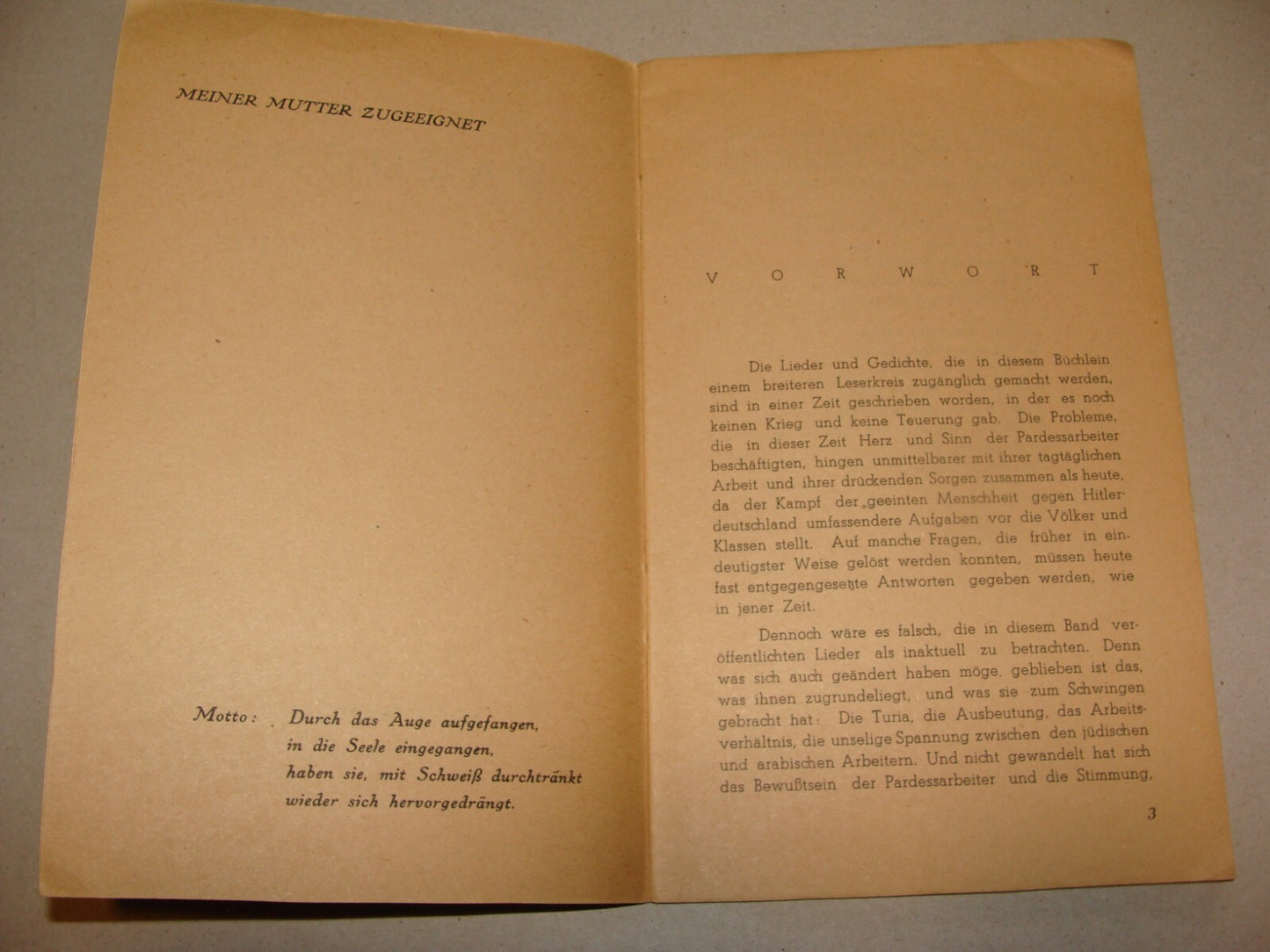 Jewish 1944 Zionist Palestine Israel Songs German HANS ROSENTHAL Agriculture