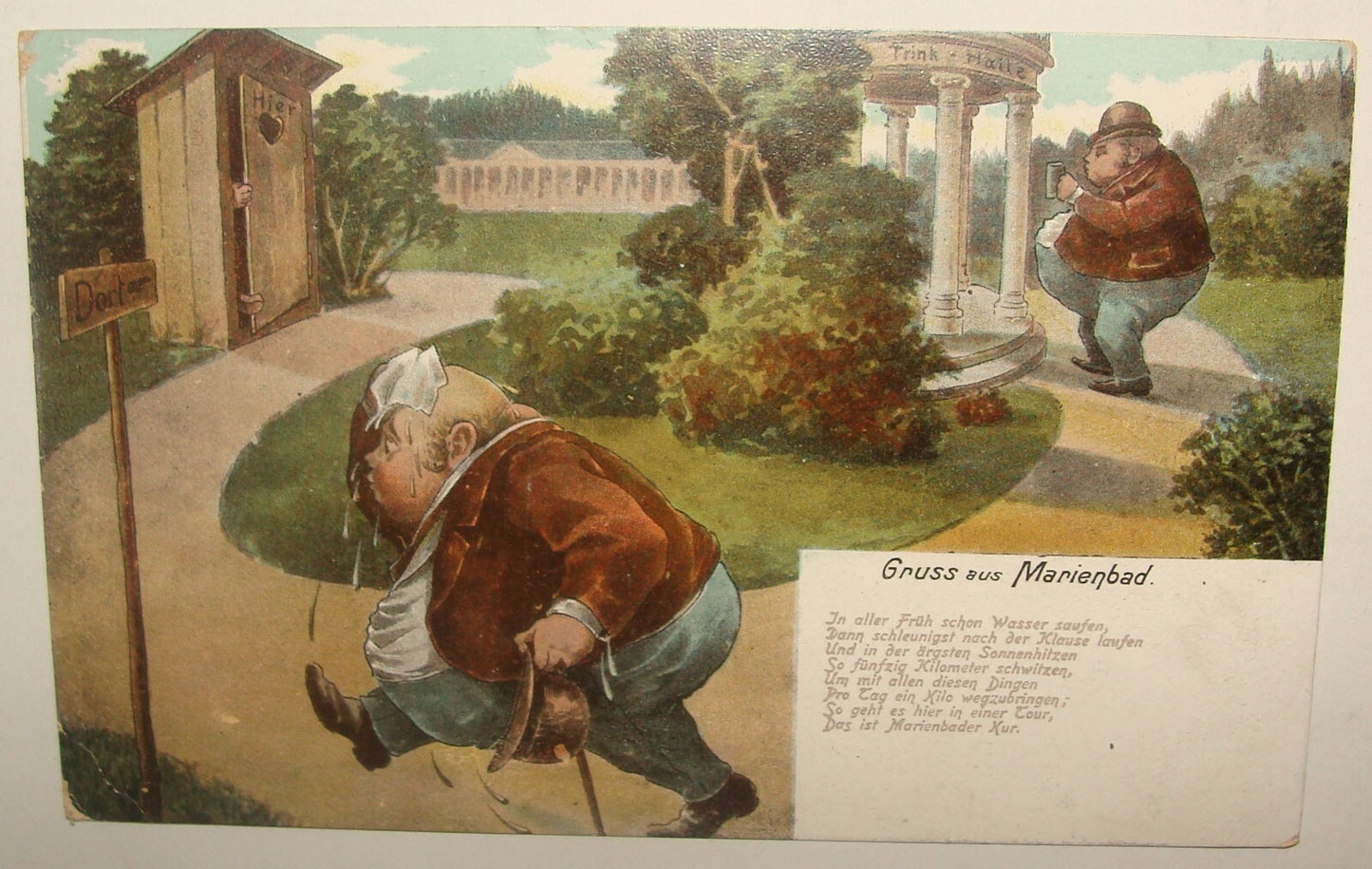 Germany 1908 German   Gruss Aus Marienbad Postcard