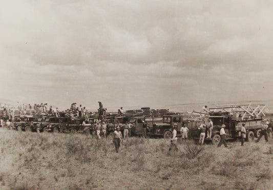 Photo Print, 1937 Palestine Israel KIBBUTZ MAOZ HAIM Establishment Jewish Hebrew