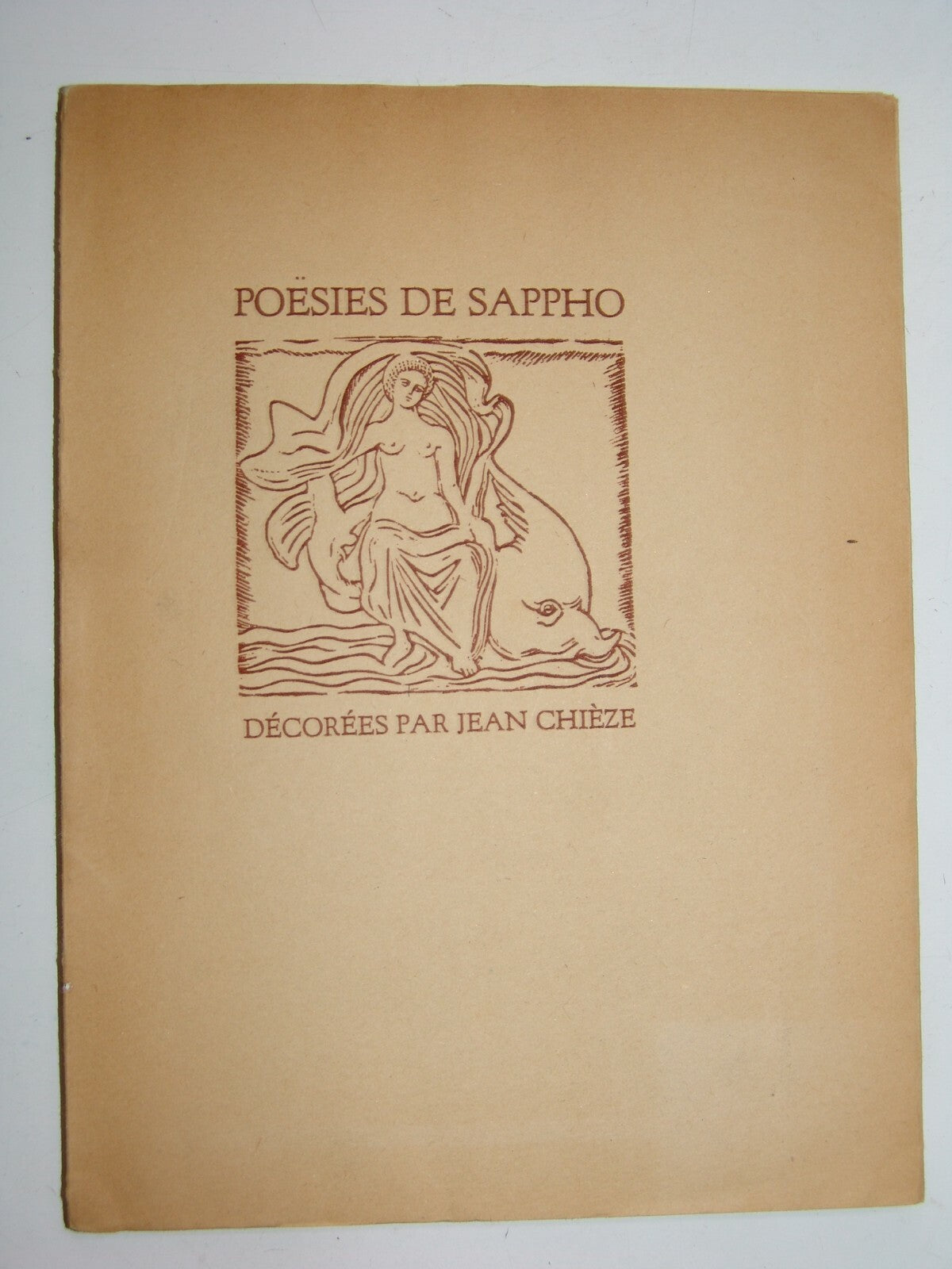POESIES DE SAPPHO French Poetry illustrations Jean Chieze 1943 Art