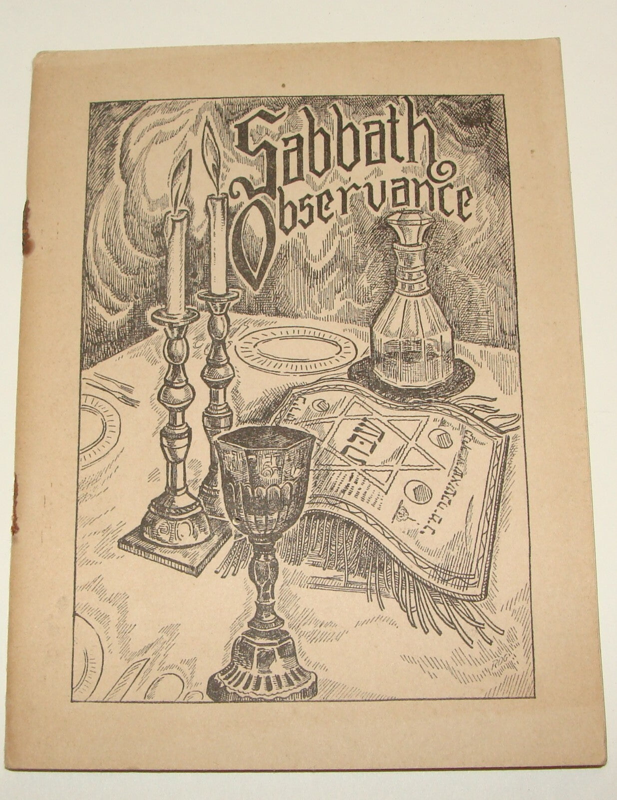 Jewish American Judaica 1947 Rabbi Synagogue Sabbath By Abraham Millgram