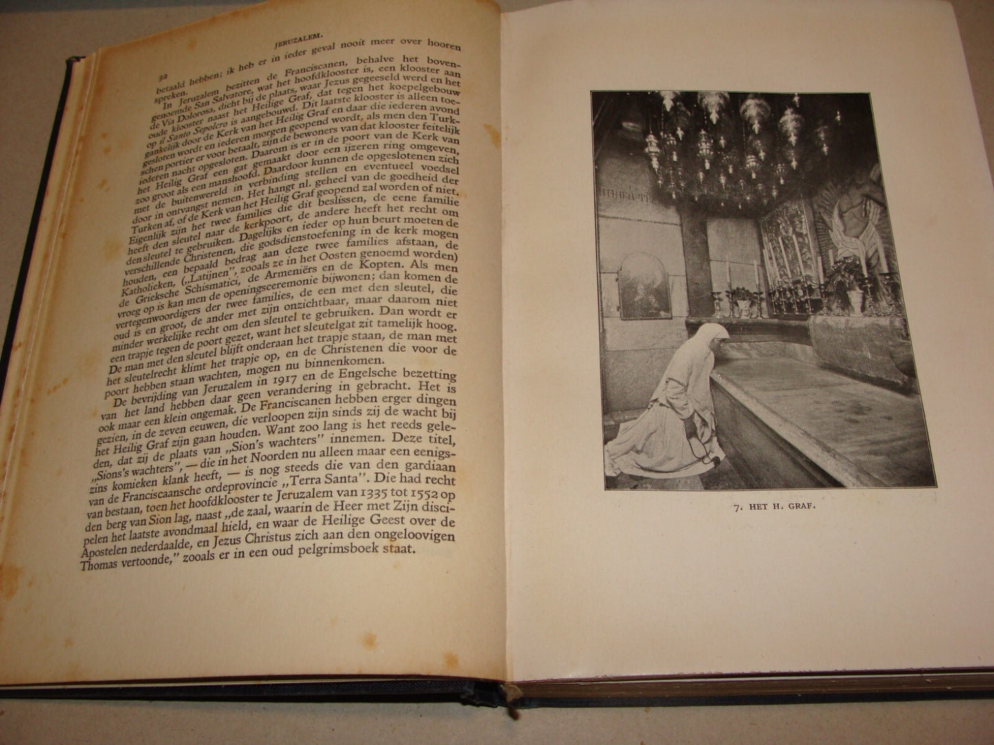 Book Palestine RARE 1925 JERUSALEM Dutch Israel Travel Johannes Jorgensen