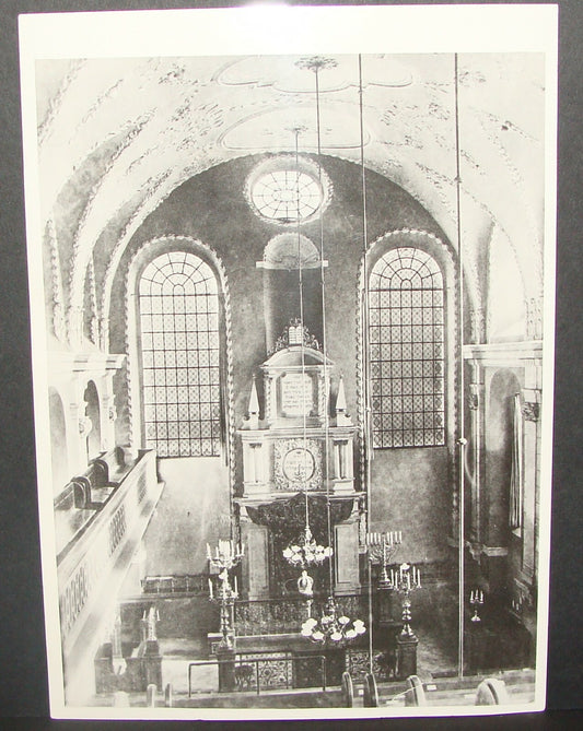 Photo Print, Judaica Jewish Synagogue Czech Czechoslovakia Klaus Prague