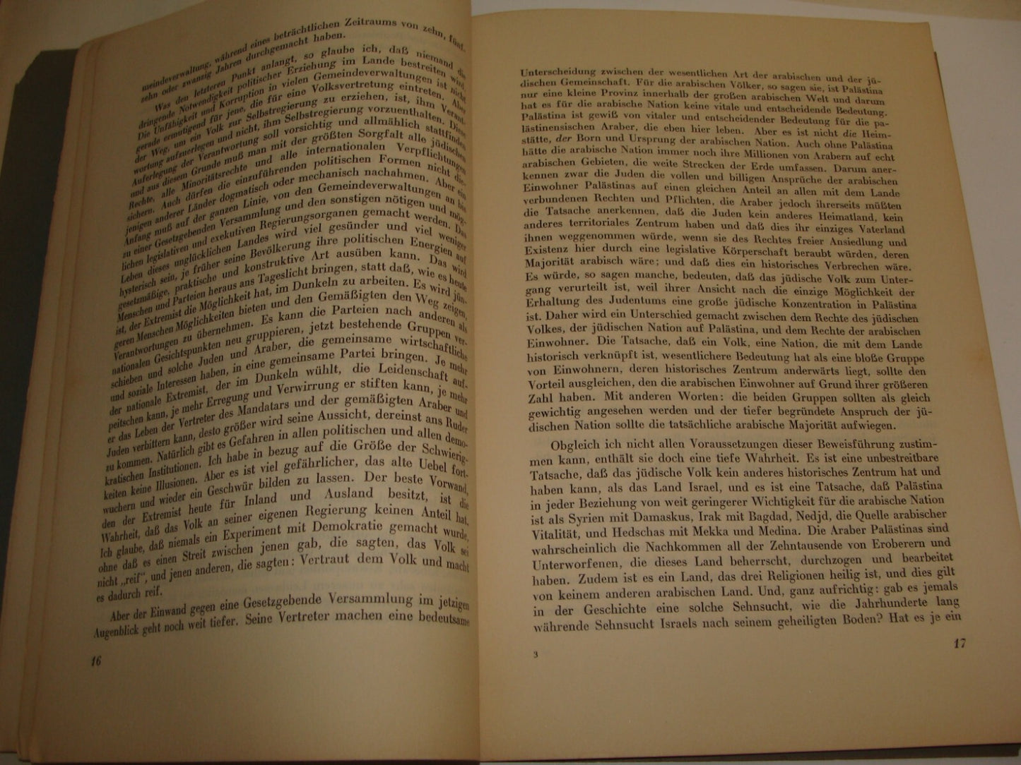 Booklet Palestine Jewish Judaica 1930 German Leib Magnes Zionist Politics Israel