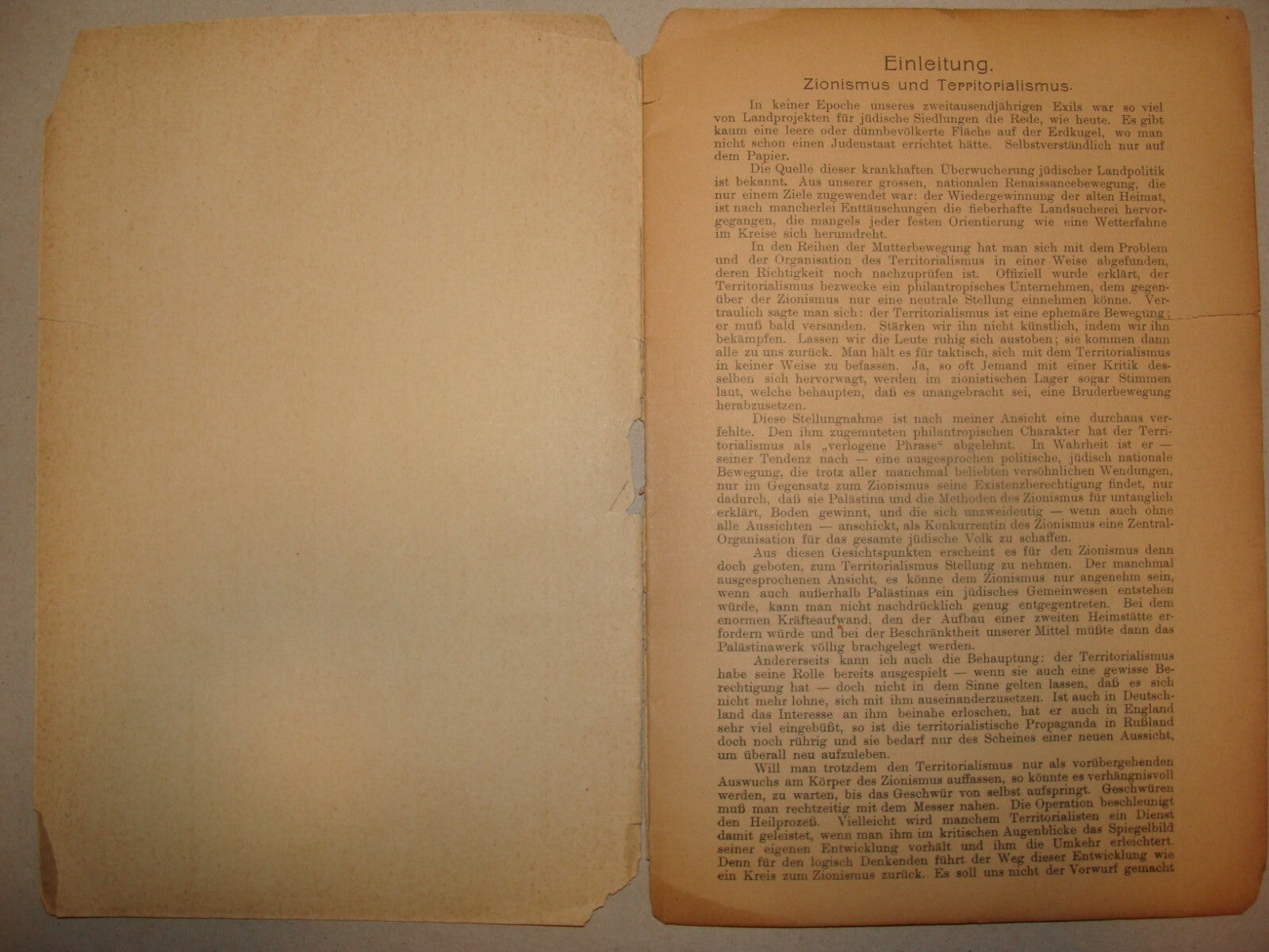 Germany Book Jewish 1907 German   Zionist Zionism Alfred Nossig Palestine Israel