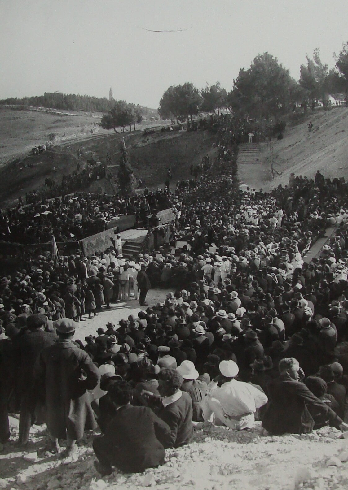 Photo Print, Palestine Israel Jerusalem Hebrew University Opening 1925 MATSON