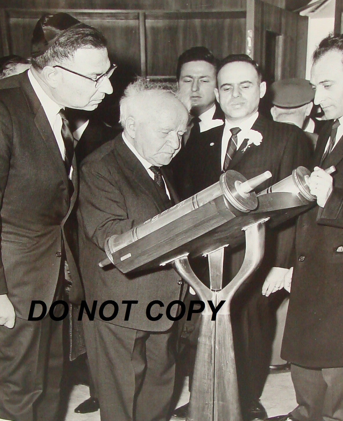 Book Israel 1967? Israeli DAVID BEN GURION Photo Kennedy Airport Synagogue Sign