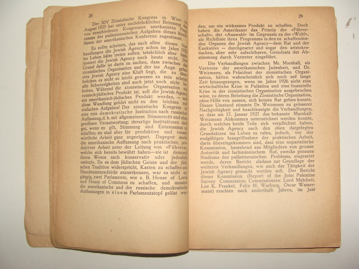 Booklet Palestine RARE Jewish Judaica 1928 Kaunas Future Zionist Congress German