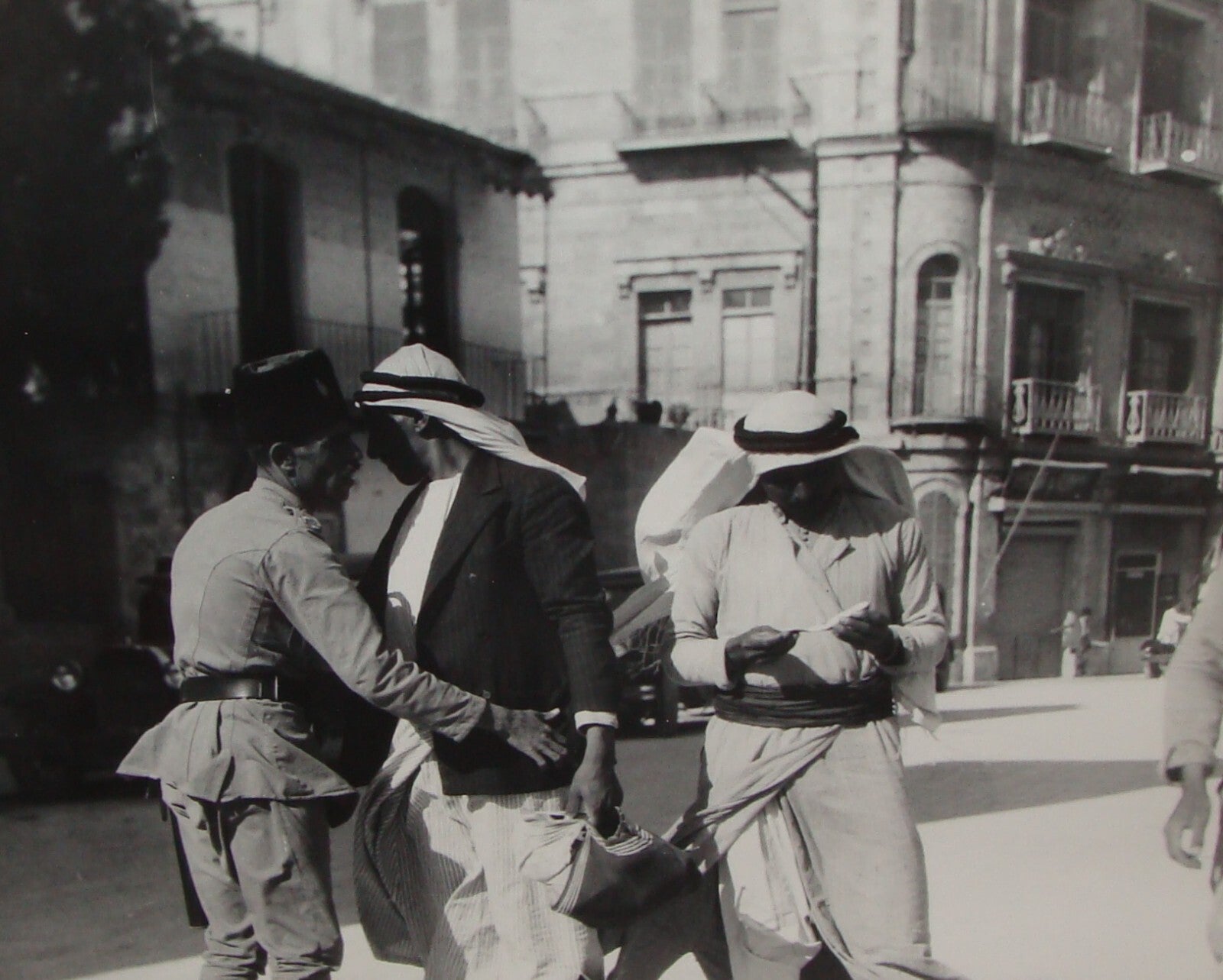 Photo Print Palestine MATSON , 1929 Israel Jewish Arab Riots Jerusalem Police