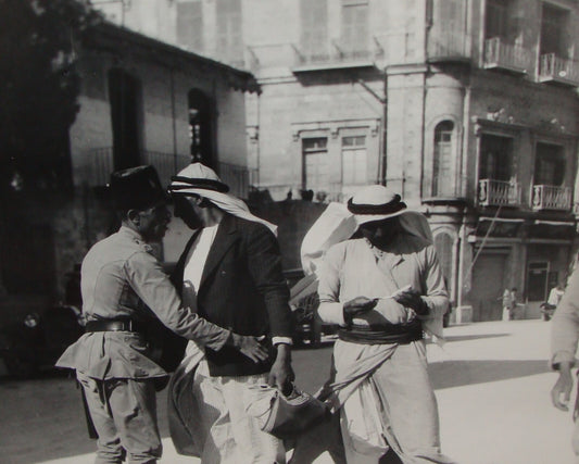 Photo Print Palestine MATSON , 1929 Israel Jewish Arab Riots Jerusalem Police