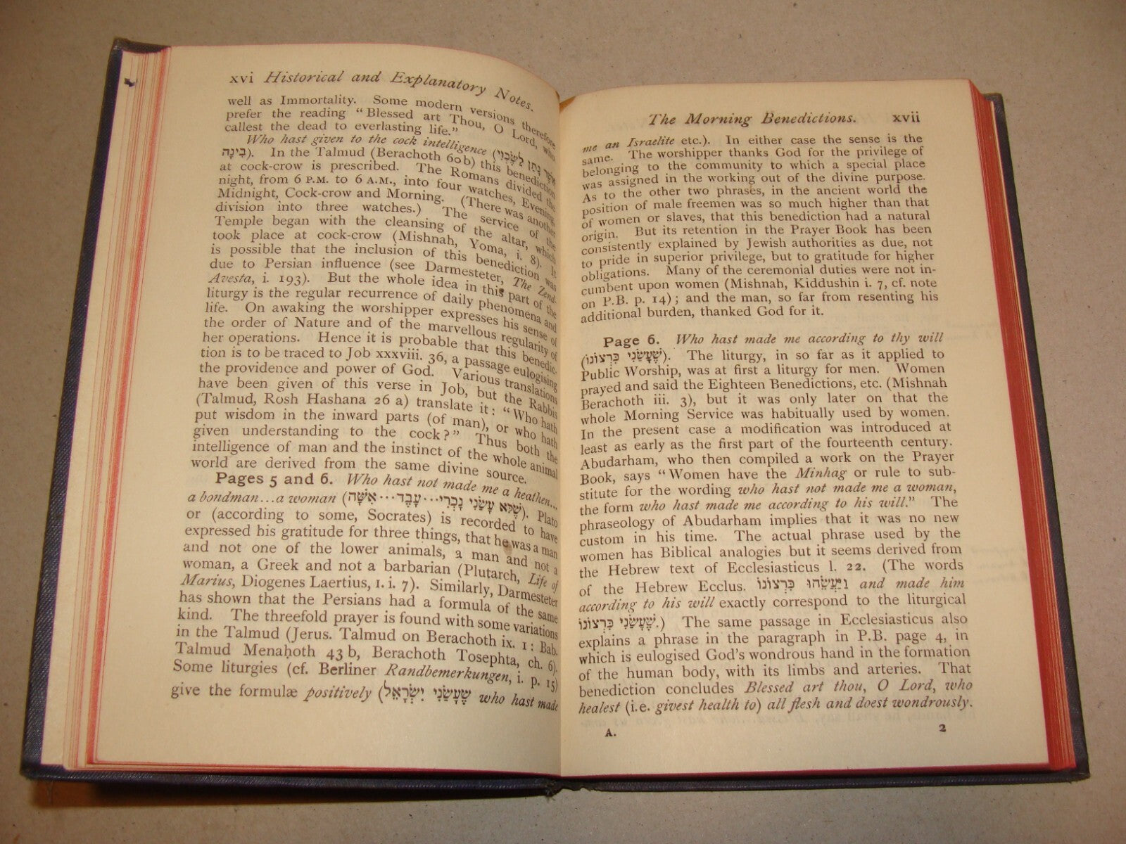 Book Jewish Judaica 1922 London Prayer United Hebrew Congregation Rabbi