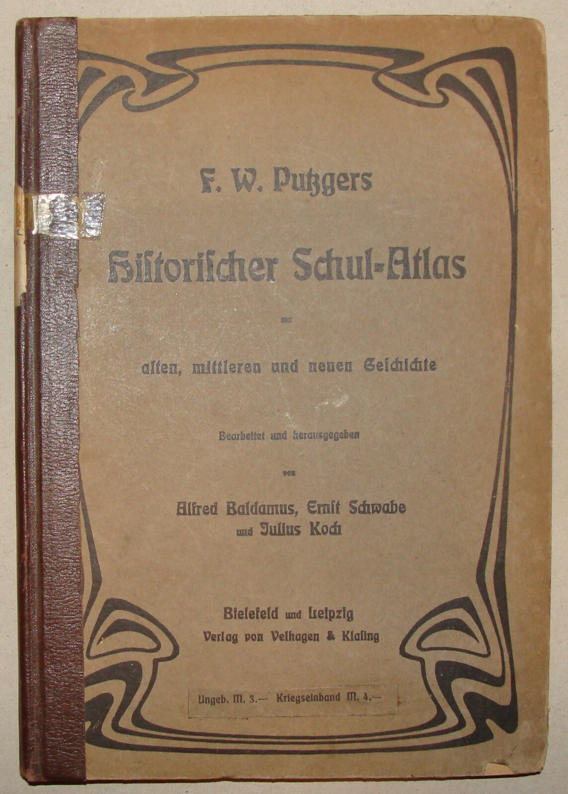 Germany 1917 Putzgers Historical History World School Atlas Book Map German