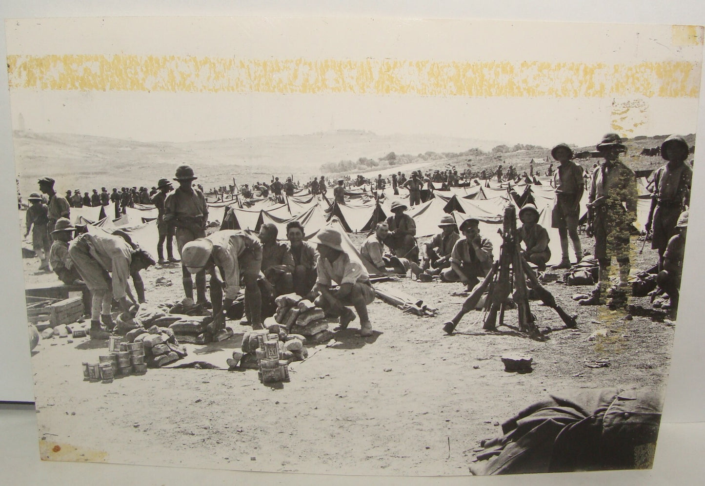 Photo Print Jabotinsky Trumpeldor WW1 Jewish Legion 1918 British Army