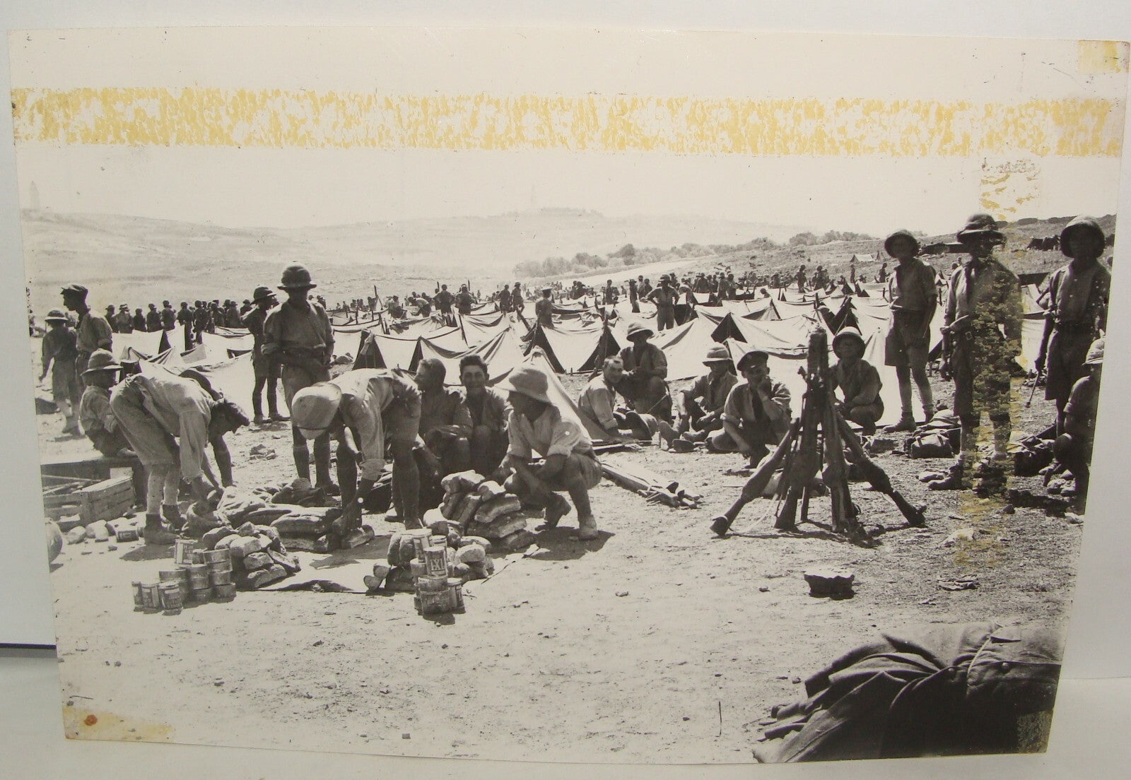 Photo Print Jabotinsky Trumpeldor WW1 Jewish Legion 1918 British Army