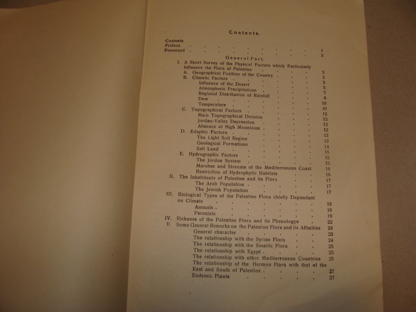 Book Jewish 1927 VEGETATION OF PALESTINE Israel EIG Agriculture Zionist Medical