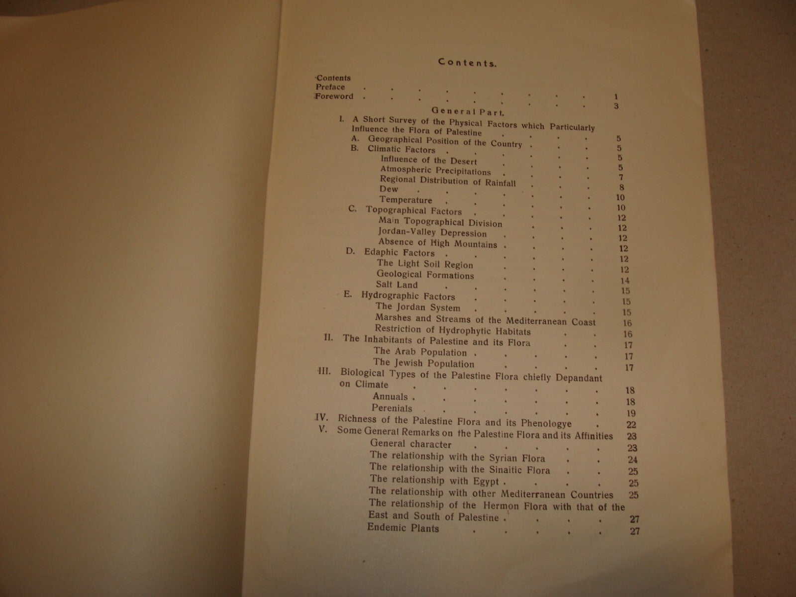 Book Jewish 1927 VEGETATION OF PALESTINE Israel EIG Agriculture Zionist Medical