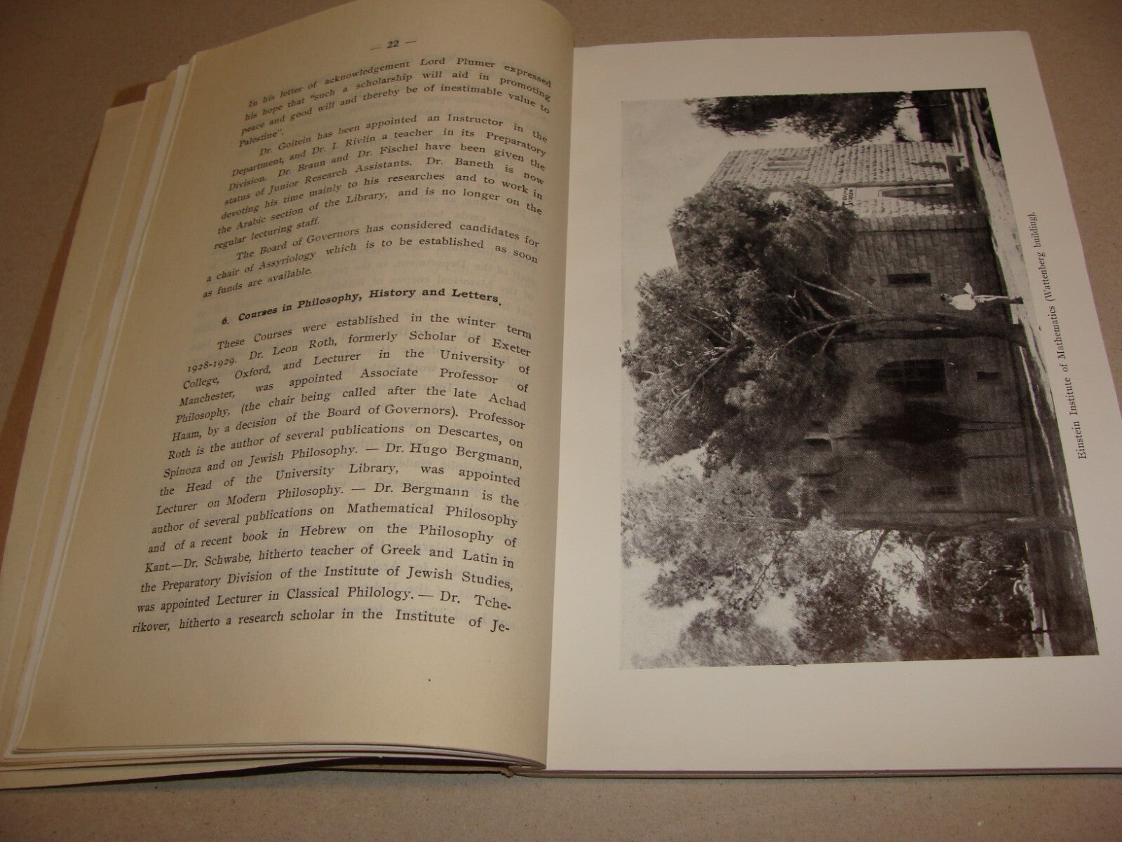 $ Book Jewish 1929 Palestine Israel Jerusalem Hebrew University Year English