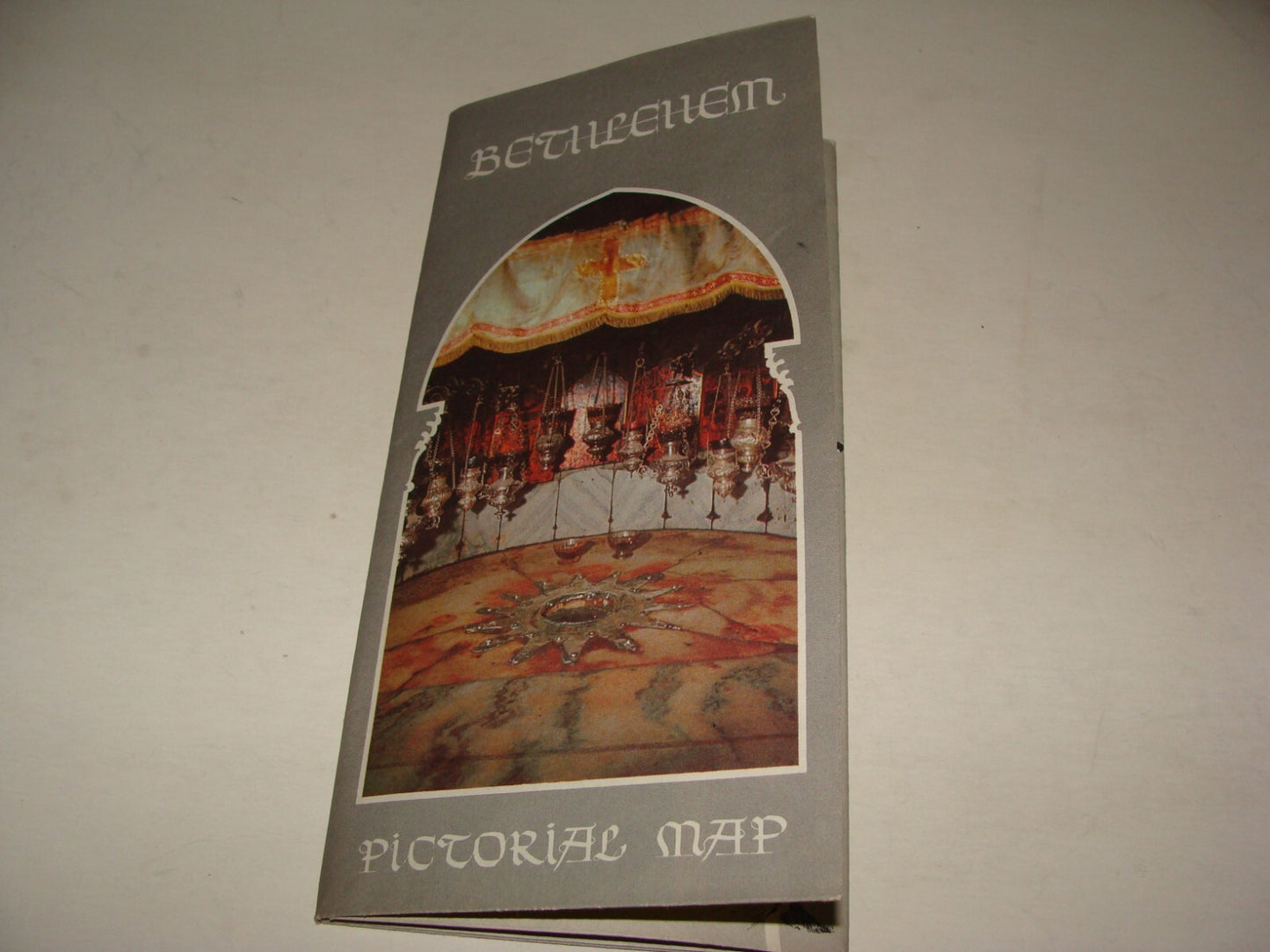 Map Palestine Vintage Israel West Bank BETHLEHEM Pictorial Brochure Guide