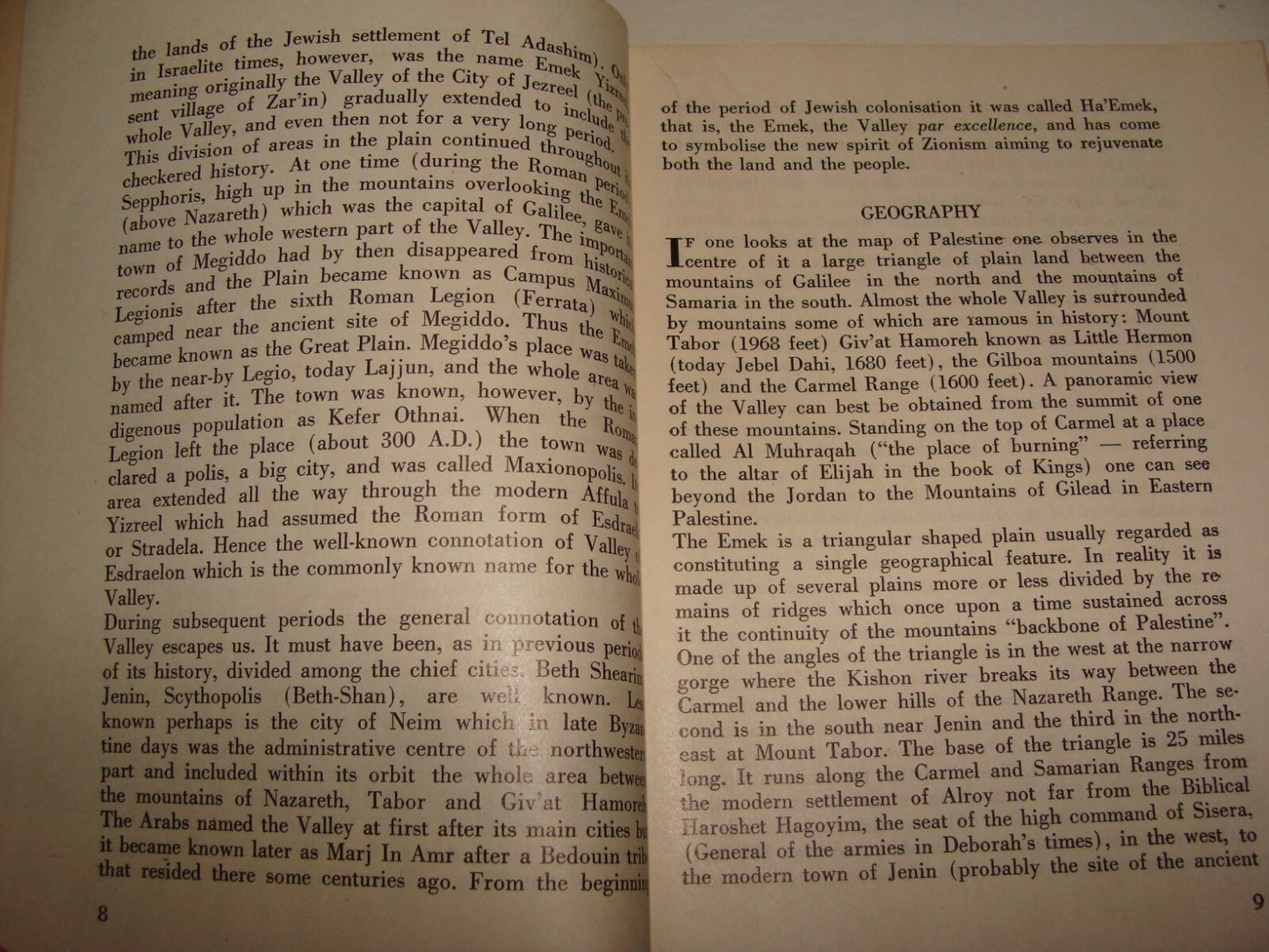 Booklet Palestine Jewish 1947 Israel Emek Jezreel Beisan Valley Photo Zionist